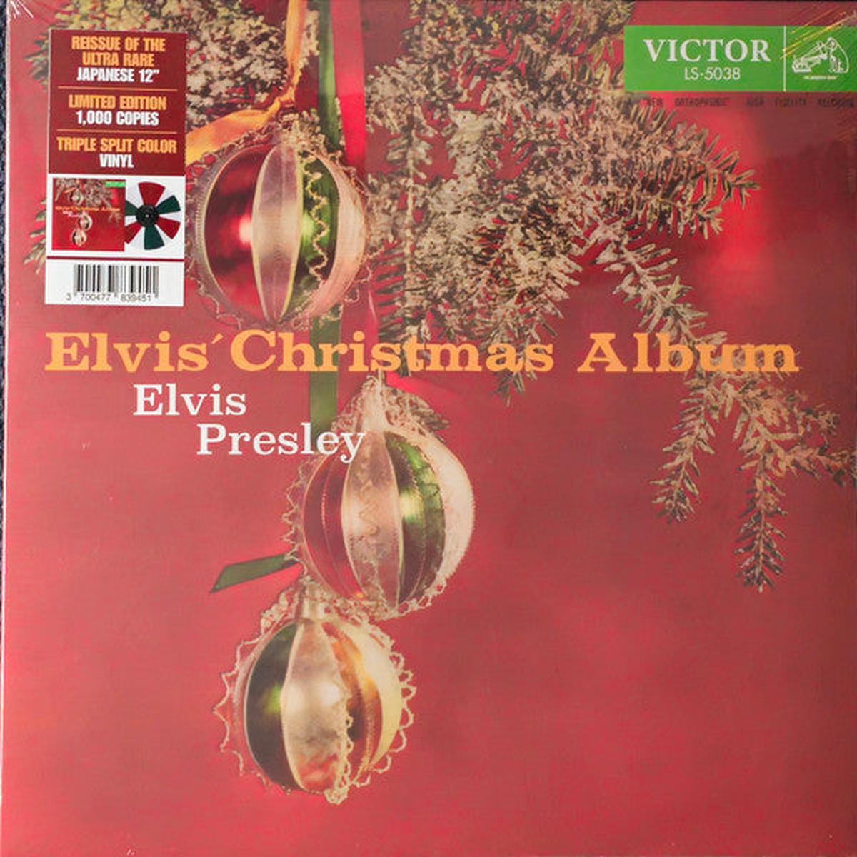 PRESLEY ELVIS 8211 ELVIS8217 CHRISTMAS ALBUM JAP TRI-COLOURED 8211 LP