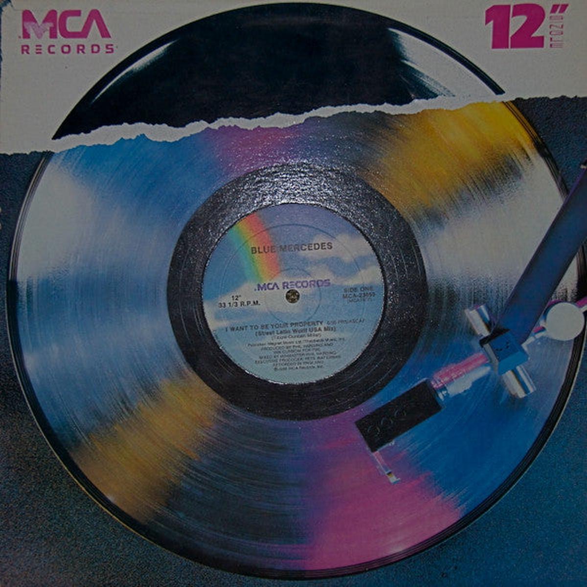 Blue Mercedes I Want to Be Your Property 1988 Dance-Pop / Funk / Club Mixes (vinyl)
