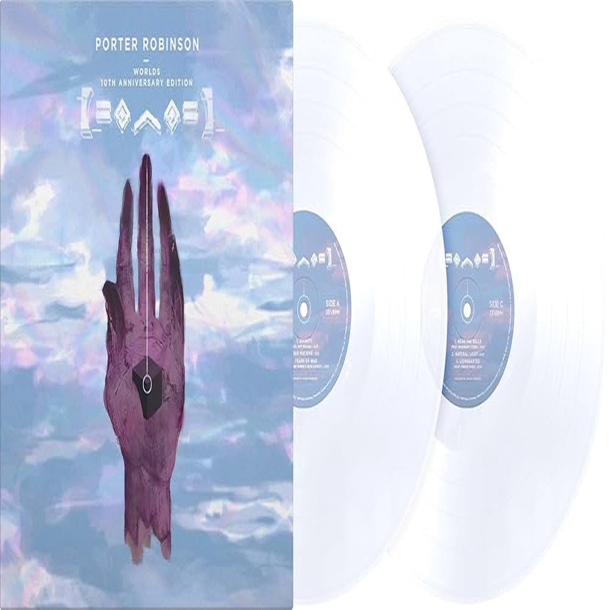 ROBINSON, PORTER – WORLDS + 1: 2LP WHITE MARBLE 10TH ANNIV. – LP