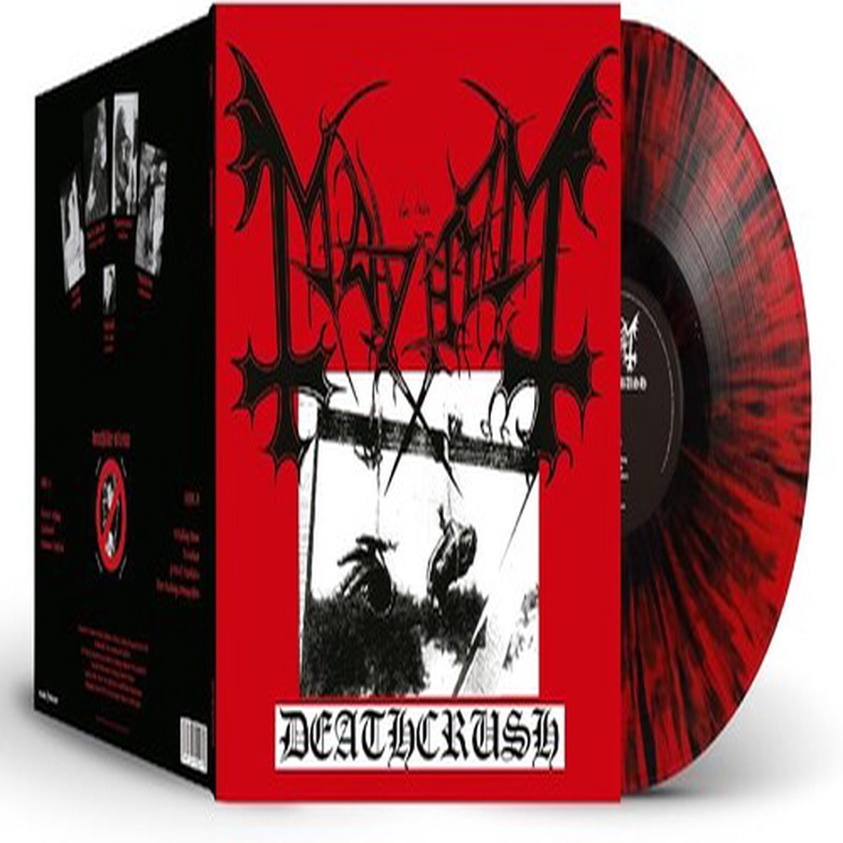 Mayhem: Deathcrush – Black & Red Splatter Vinyl – VINYL LP