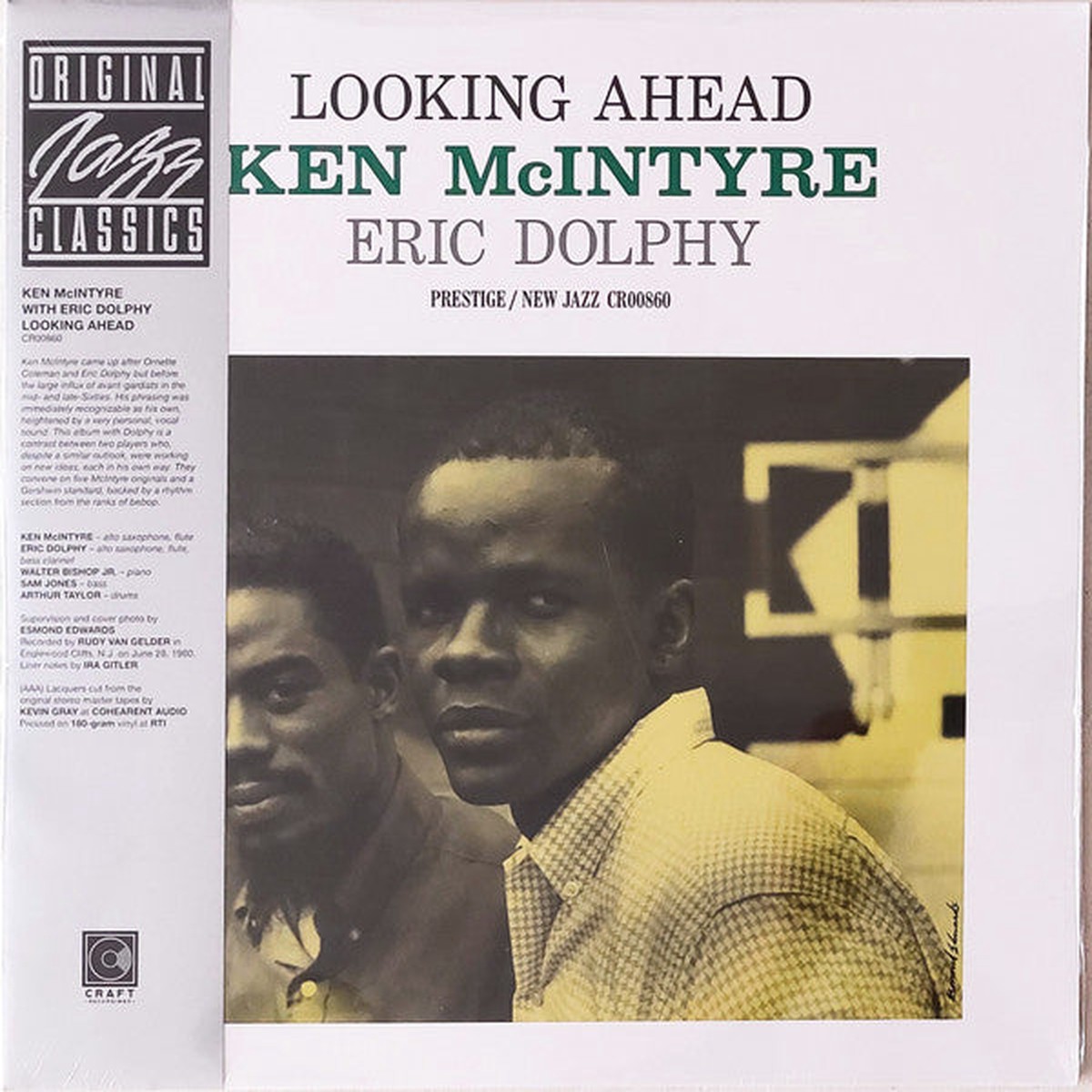 MCINTYRE, KEN / ERIC DOLPHY – LOOKING AHEAD : ORIGINAL JAZZ CLASSICS – LP