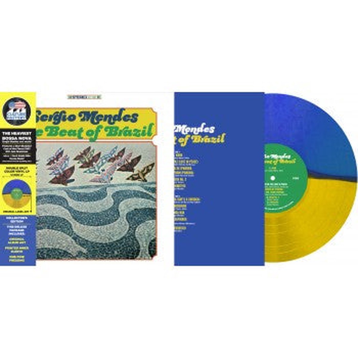 MENDES, SERGIO – BEAT OF BRAZIL : YELLOW/BLUE SPLIT – LP