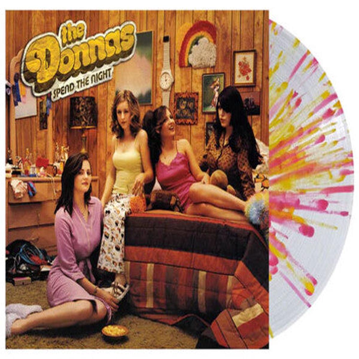 The Donnas: Spend the Night (CLEAR WITH CANARY & PINK SPLATTER VINYL) – VINYL LP