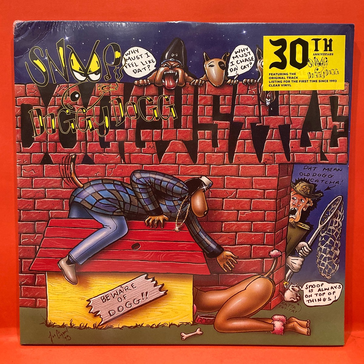 SNOOP DOGGY DOGG – DOGGYSTYLE – 2X LP – CLEAR VINYL 30TH ANNIVERSARY – (NEW/SEALED)