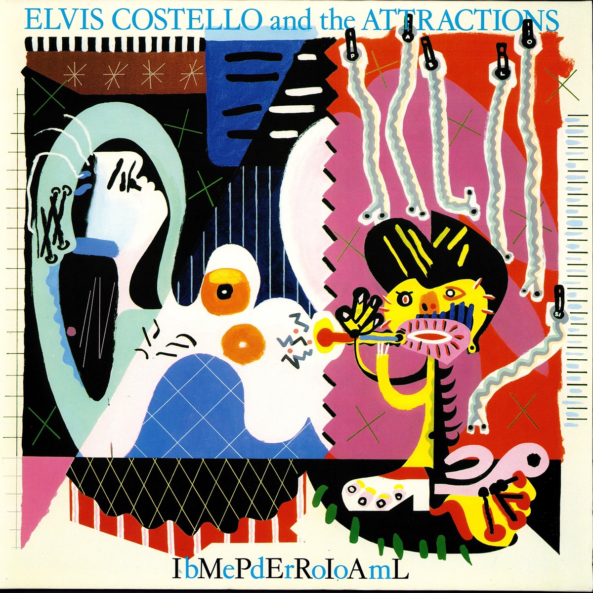 Elvis Costello & The Attractions Imperial Bedroom Vinyl LP)