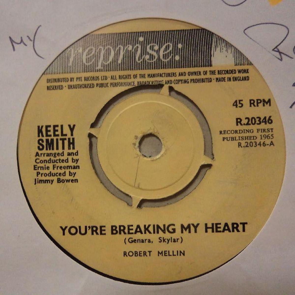 Your Breaking My Heart/ Crazy-Reprise-7  Vinyl-Ex/Ex