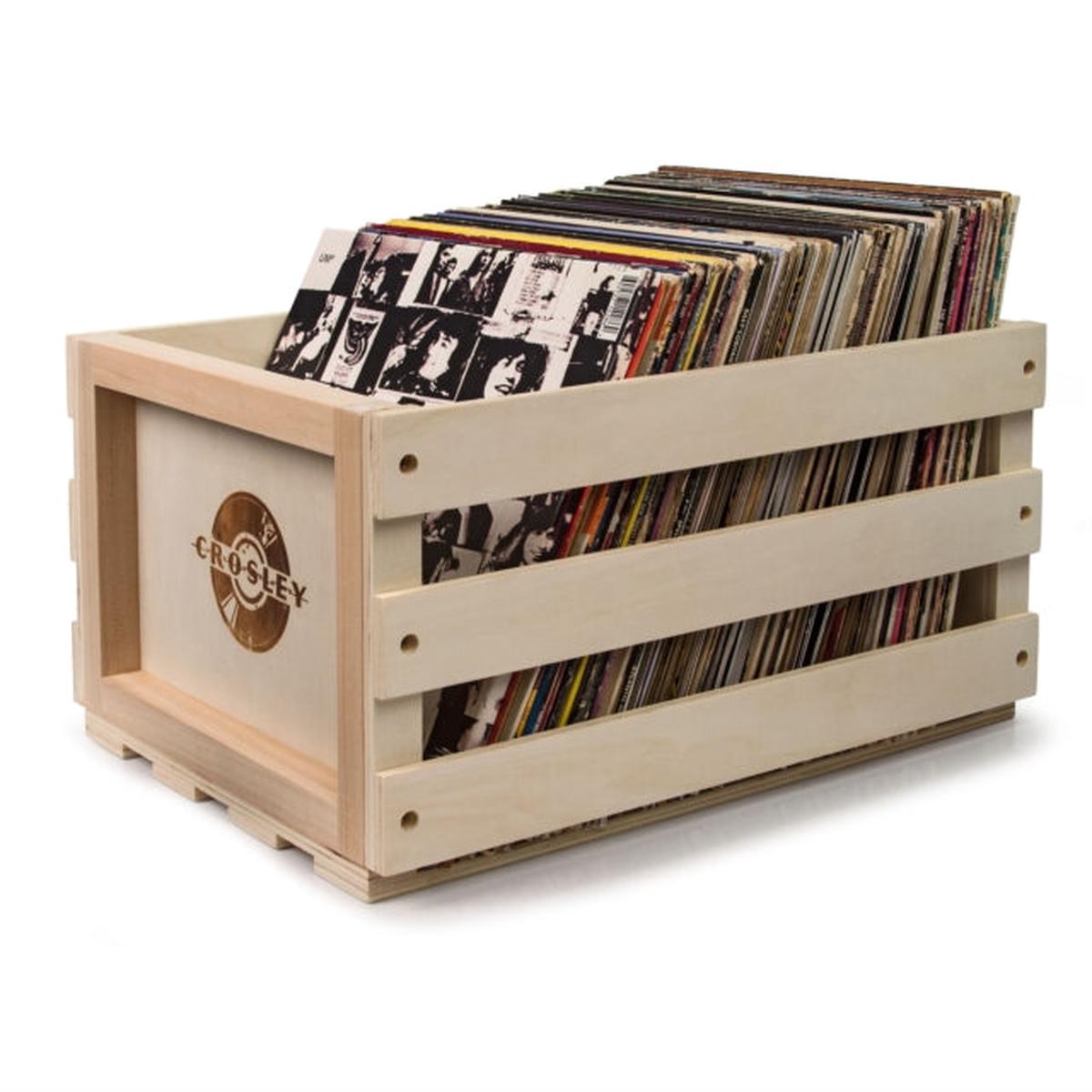 12" Vinyl Record LP Wooden Storage Crate By Crosley - Default Title